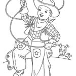 40 Coloring page cowboy